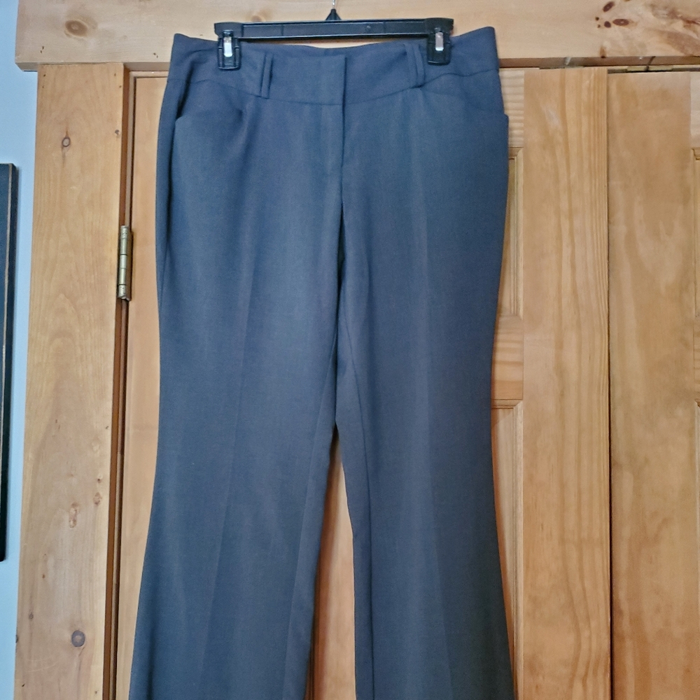 Dark charcoal straight leg womens dress pant